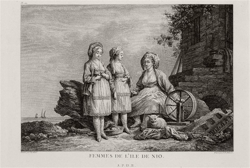 Femmes de l'isle de Nio - Choiseul-gouffier Gabriel Florent Auguste De - 1782