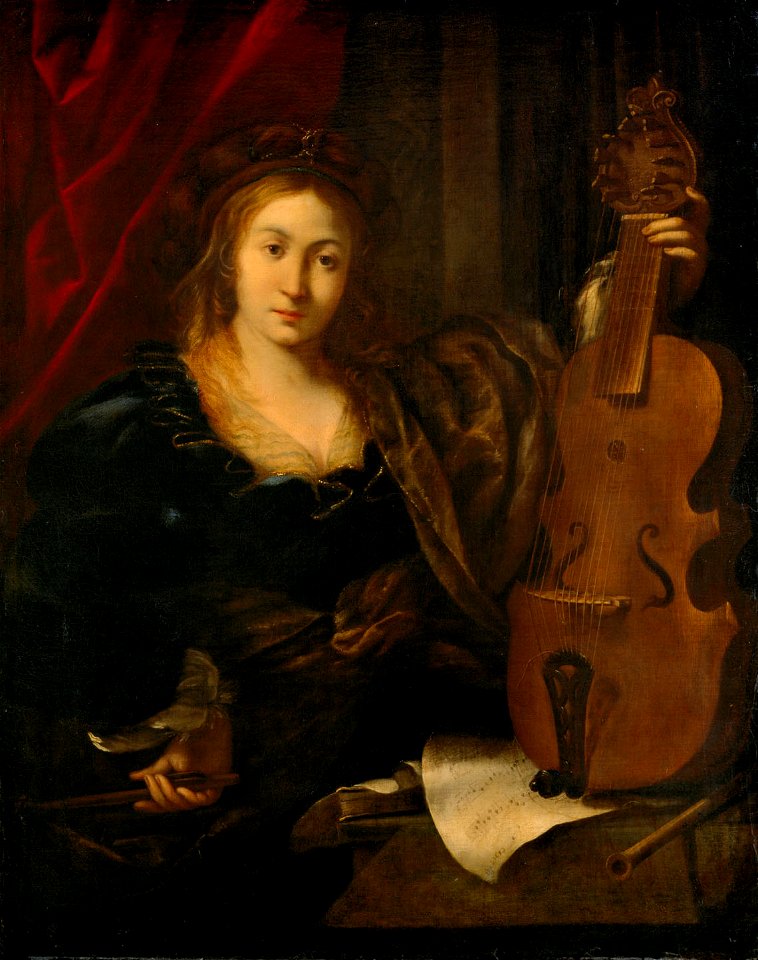 Ferdinand Bol, , Neue Burg, Sammlung alter Musikinstrumente - Mädchen mit Lira da Gamba - GG 9050 - Kunsthistorisches Museum