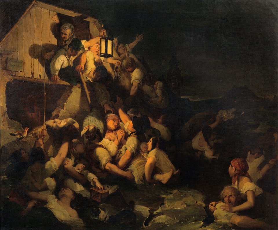 Fendi–Scene of the flooding, 1830