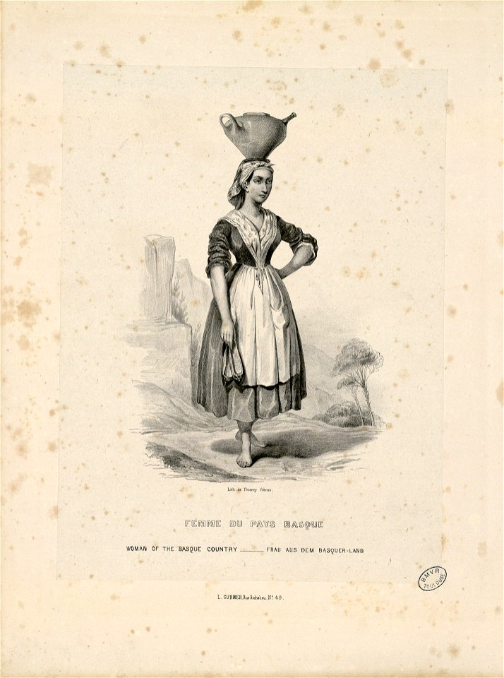 Femme du Pays basque - Woman of the Basque Country - Frau aus dem Basquer-Land - Fonds Ancely - B315556101 A SAINTGERMAIN 004