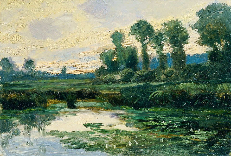 Ferdinand Engelmüller - Elbeland (aus der Mappe „16 Ansichten tschechischer Landschaften 'Česka Krajiná'“) - 1093i - Österreichische Galerie Belvedere