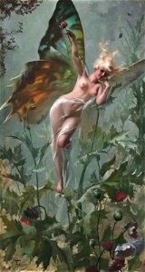 Femme Papillon, by Luis Ricardo Falero