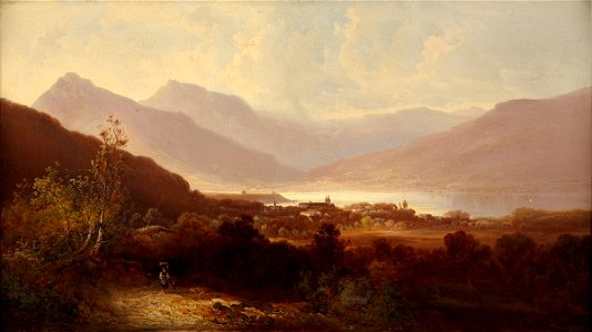Ferdinand Feldhütter Ansicht vom Tegernsee