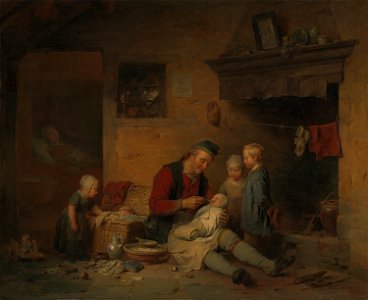 Ferdinand (I) De Braekeleer - De kraamkamer - SA 1 - Amsterdam Museum