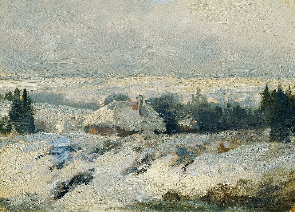 Ferdinand Engelmüller - Böhmisch-Mährische Höhe (aus der Mappe „16 Ansichten tschechischer Landschaften 'Česka Krajiná'“) - 1093g - Österreichische Galerie Belvedere