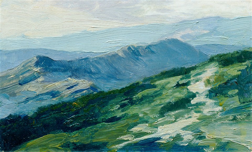 Ferdinand Engelmüller - Riesengebirge (aus der Mappe „16 Ansichten tschechischer Landschaften 'Česka Krajiná'“) - 1093a - Österreichische Galerie Belvedere