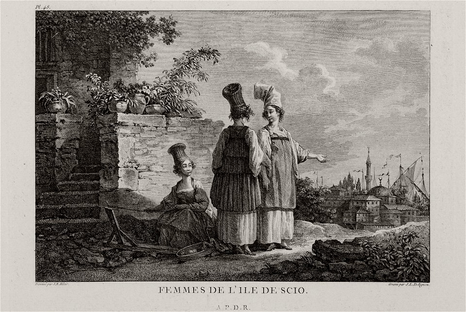 Femmes de l'ile de Scio - Choiseul-gouffier Gabriel Florent Auguste De - 1782