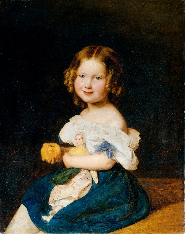 Ferdinand Georg Waldmüller - Emilie Werner (1832 - 1835), die Tochter des Ehepaares Johann und Magdalena Werner - 3688 - Österreichische Galerie Belvedere
