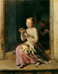 Ferdinand Georg Waldmüller - Die Kranzwinderin - 5644 - Österreichische Galerie Belvedere