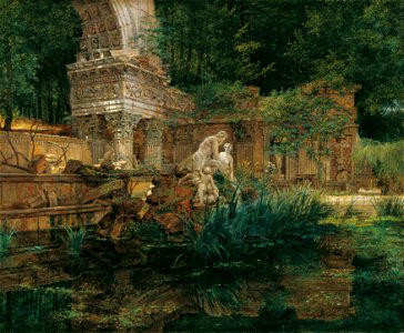 Ferdinand Georg Waldmüller - Die Römische Ruine in Schönbrunn - 983 - Österreichische Galerie Belvedere