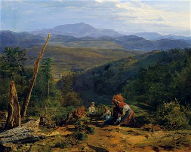 Ferdinand Georg Waldmüller - Wienerwaldlandschaft mit Schloss Wildegg - 3796 - Österreichische Galerie Belvedere