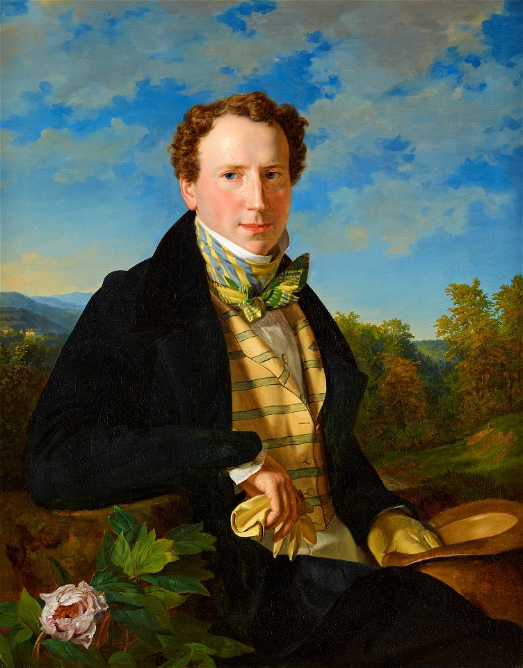 Ferdinand Georg Waldmüller - Selbstporträt in jungen Jahren - 2121 - Kunsthistorisches Museum