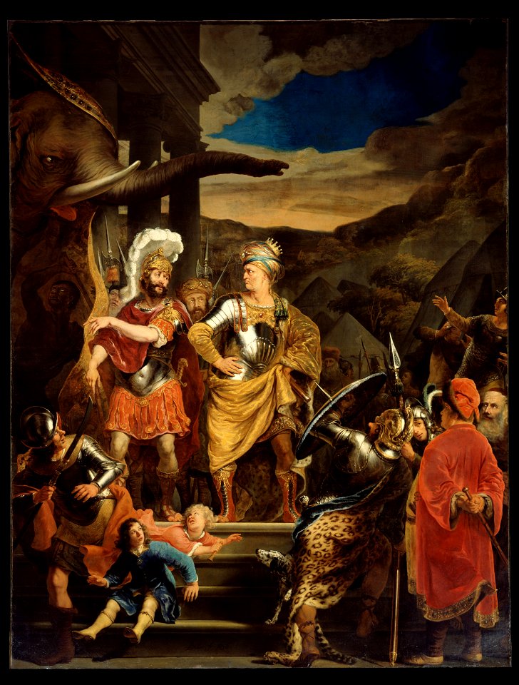 Ferdinand Bol - Fabritius and Pyrrhus - Google Art Project