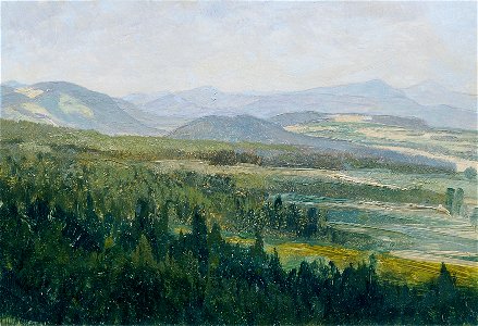 Ferdinand Engelmüller - Böhmisches Mittelgebirge (aus der Mappe „16 Ansichten tschechischer Landschaften 'Česka Krajiná'“) - 1093h - Österreichische Galerie Belvedere