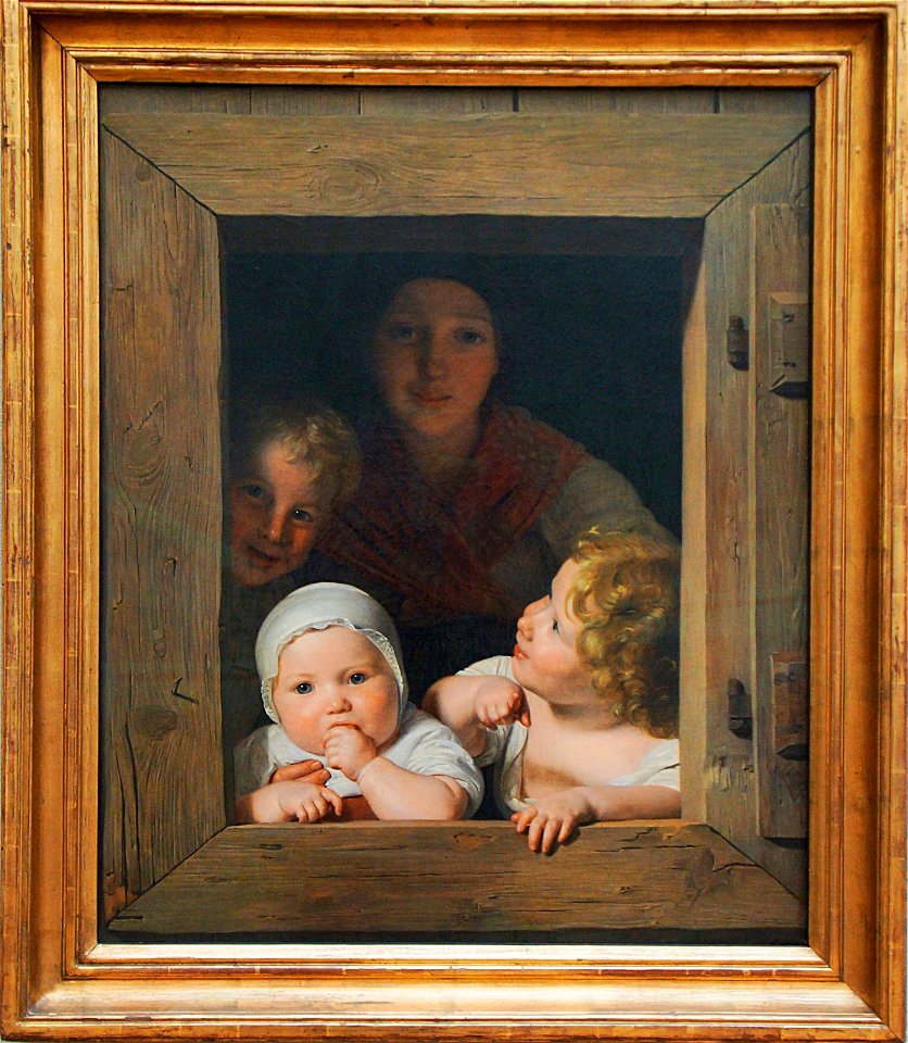 Ferdinand George Waldmüller Jeune femme à la fenêtre