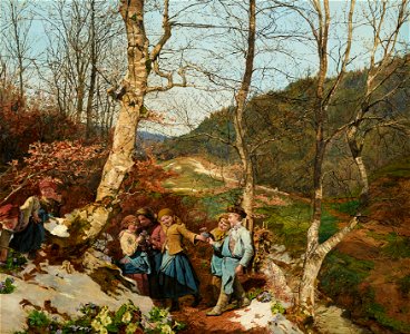 Ferdinand Georg Waldmüller - Vorfrühling im Wienerwald - 1501 - Österreichische Galerie Belvedere