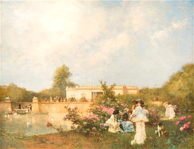 Ferdinand Heilbuth Ein Sommertag im Schloßpark