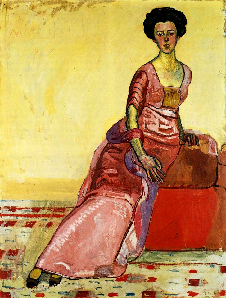 Ferdinand Hodler - Bildnis Gertrud Müller Ganzfigur
