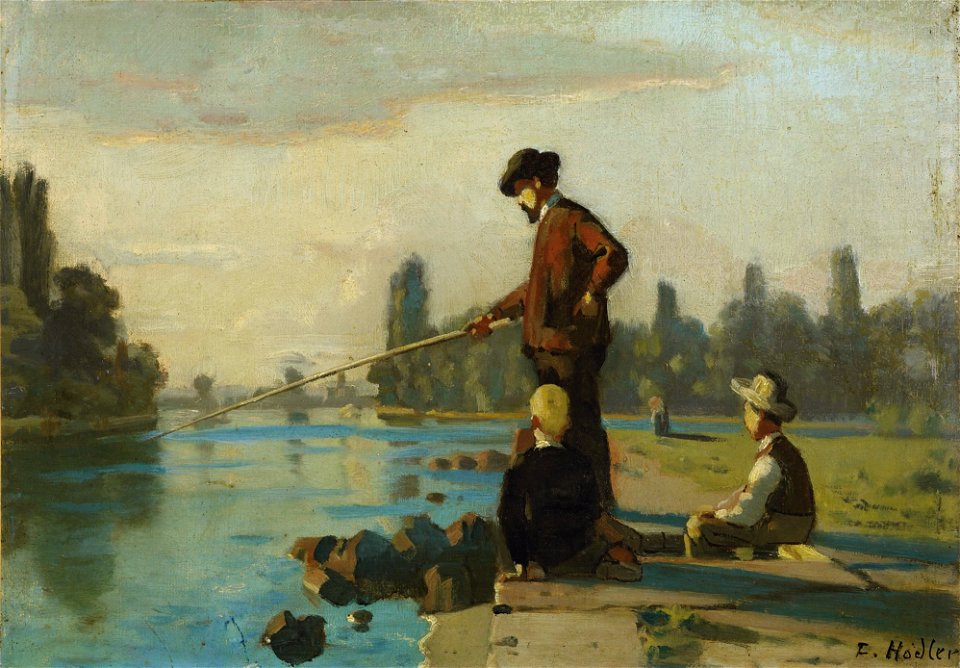 Ferdinand Hodler - Der Angler, um 1879