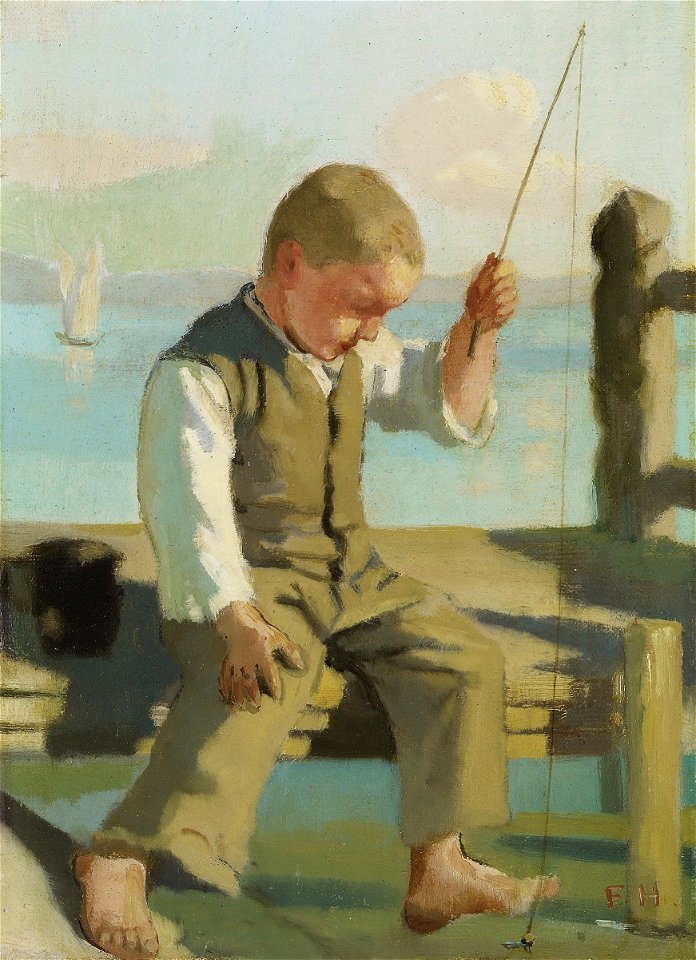 Ferdinand Hodler - Der kleine Fischer, um 1879