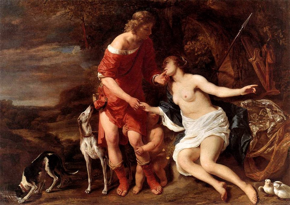 Ferdinand Bol - Venus and Adonis - WGA2367