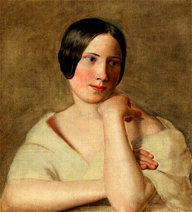 Ferdinand Georg Waldmüller Mädchen mit aufgestützen Armen