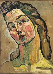 Ferdinand Hodler - Porträtstudie zu „Blick in die Unendlichkeit“ - 1916