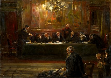 Ferdinand Brütt Vor den Richtern