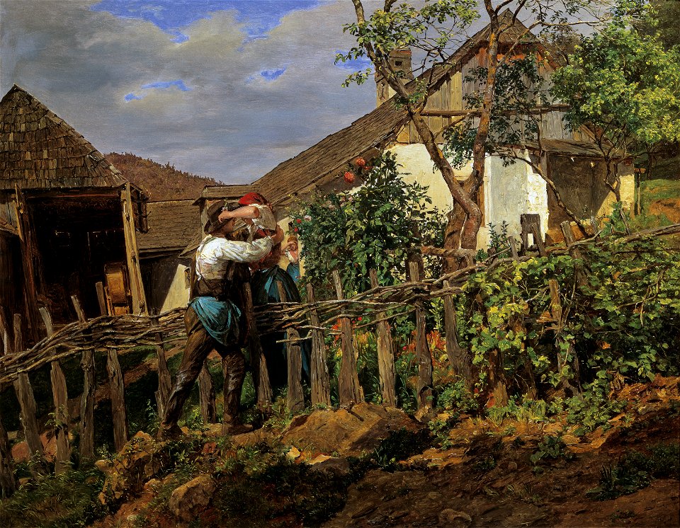 Ferdinand Georg Waldmüller - Die Nachbarn - 475 - Österreichische Galerie Belvedere