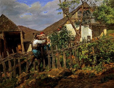 Ferdinand Georg Waldmüller - Die Nachbarn - 475 - Österreichische Galerie Belvedere