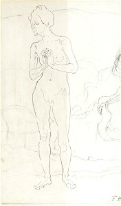 Ferdinand Hodler - Stehender weiblicher Akt