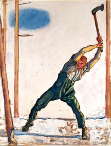 Ferdinand Hodler - Woodcutter - Google Art Project. Free illustration for personal and commercial use.