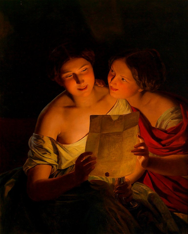 Ferdinand Georg Waldmueller - Der Liebesbrief sRGB