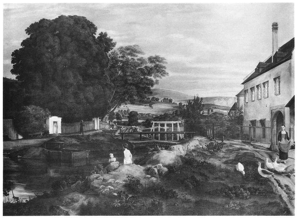 Ferdinand Johann von Olivier Eingang von Schloss Weikersdorf