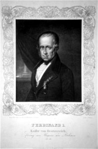 Ferdinand I. von Österreich Herr 2 Litho