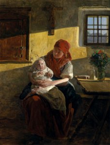 Ferdinand Georg Waldmüller Sonntagruhe 1859