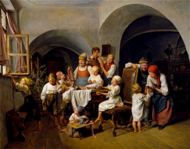 Ferdinand Georg Waldmüller - Christtagsmorgen - 2129 - Kunsthistorisches Museum
