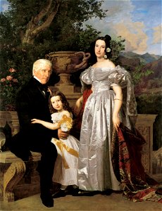 Ferdinand Georg Waldmüller - Der fürstlich Esterházy'sche Rat Mathias Kerzmann mit seiner zweiten Gattin Maria Helena, geb. Mikol - 1521 - Österreichische Galerie Belvedere