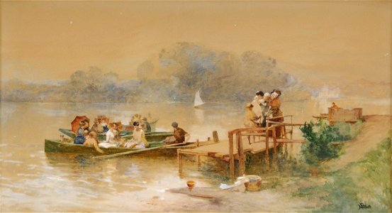 Ferdinand Heilbuth Der Bootsausflug