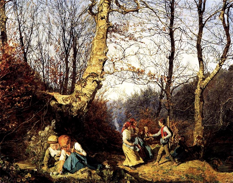Ferdinand Georg Waldmüller - Early Spring in the Wienerwald - WGA25427