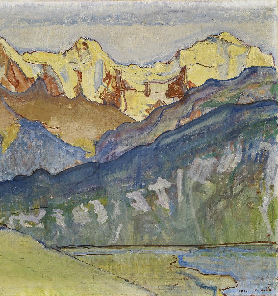 Ferdinand Hodler - Eiger, Mönch und Jungfrau von Beatenberg aus, 1910