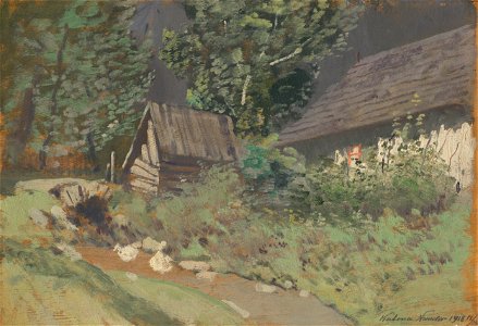Ferdinand Katona - Behind the Barn - O 4335 - Slovak National Gallery