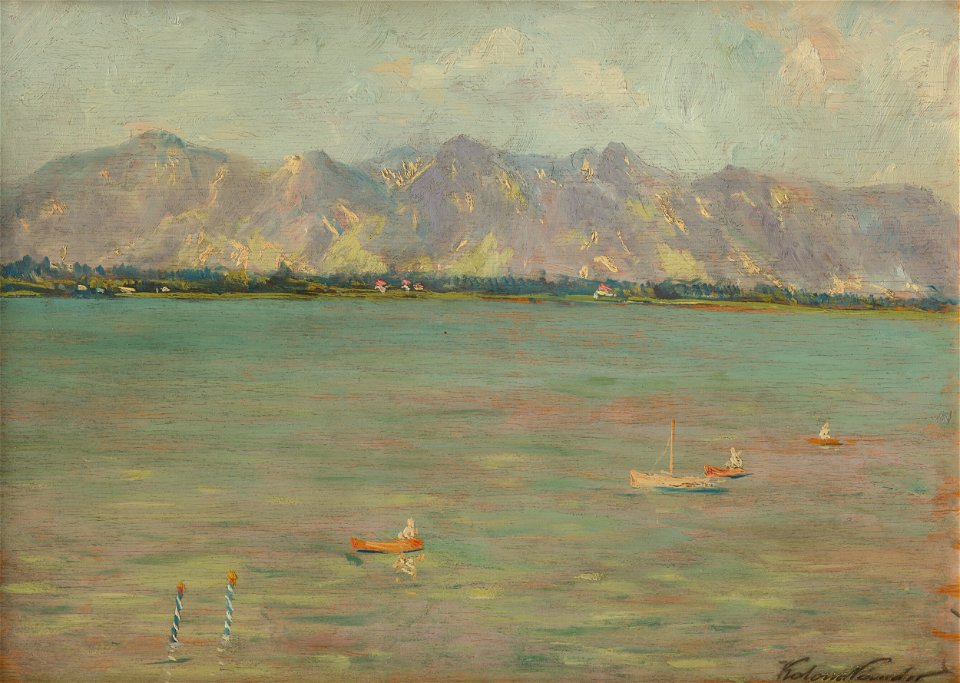 Ferdinand Katona - Mountain Landscape with a Lake - O 5660 - Slovak National Gallery