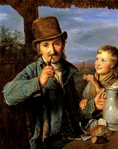 Ferdinand Georg Waldmüller - Taglöhner mit seinem Sohn - 5524 - Österreichische Galerie Belvedere