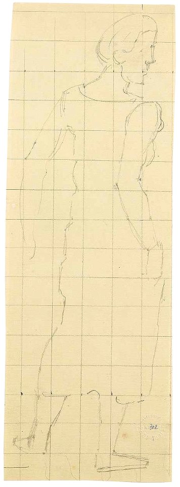 Ferdinand Hodler Figurenstudie zu Der Jüngling vom Weibe bewundert