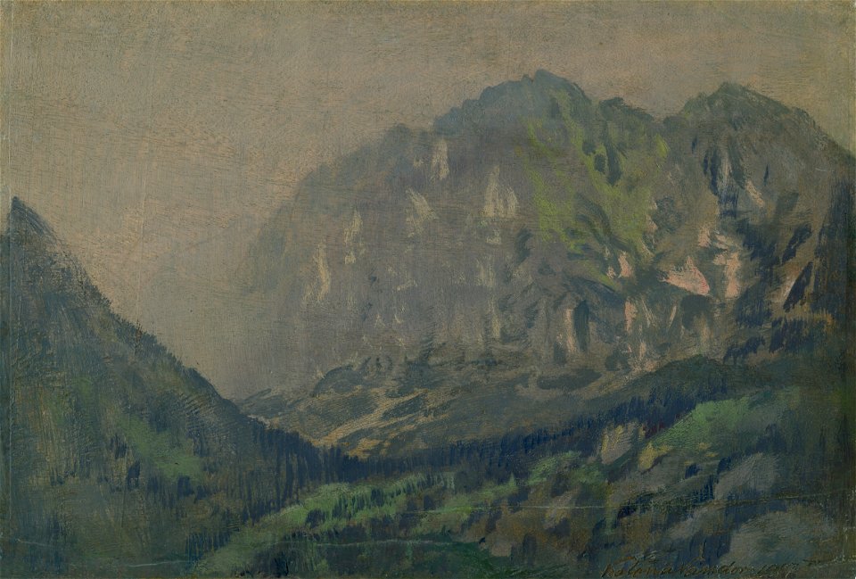 Ferdinand Katona - Motív z Vysokých Tatier - O 493 - East Slovak Gallery