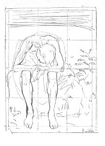 Ferdinand Hodler Studie zu den Lebensmüden