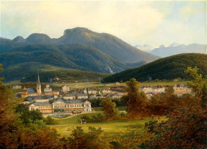 Ferdinand Lepié Blick auf Ischl und die Kaiservilla