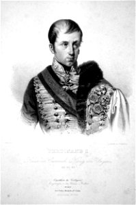 Ferdinand I. von Österreich Herr Litho