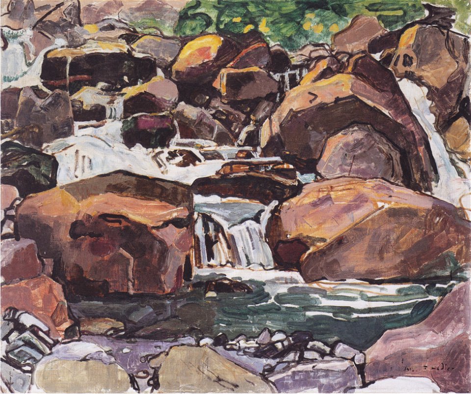 Ferdinand Hodler - Bergbach bei Champéry - 1916